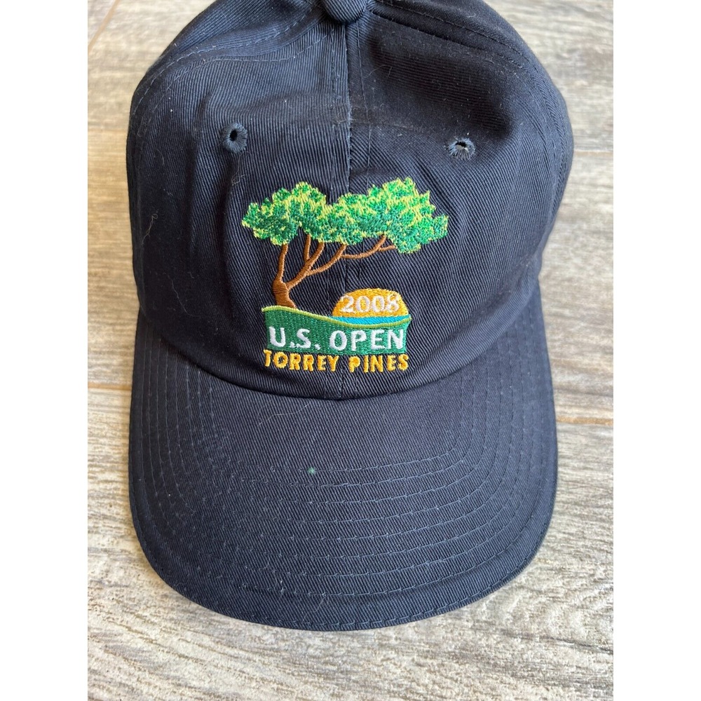 USGA Member US Open 2008 Baseball Cap Hat Torrey Pines Slider Navy Blue Men NWOT